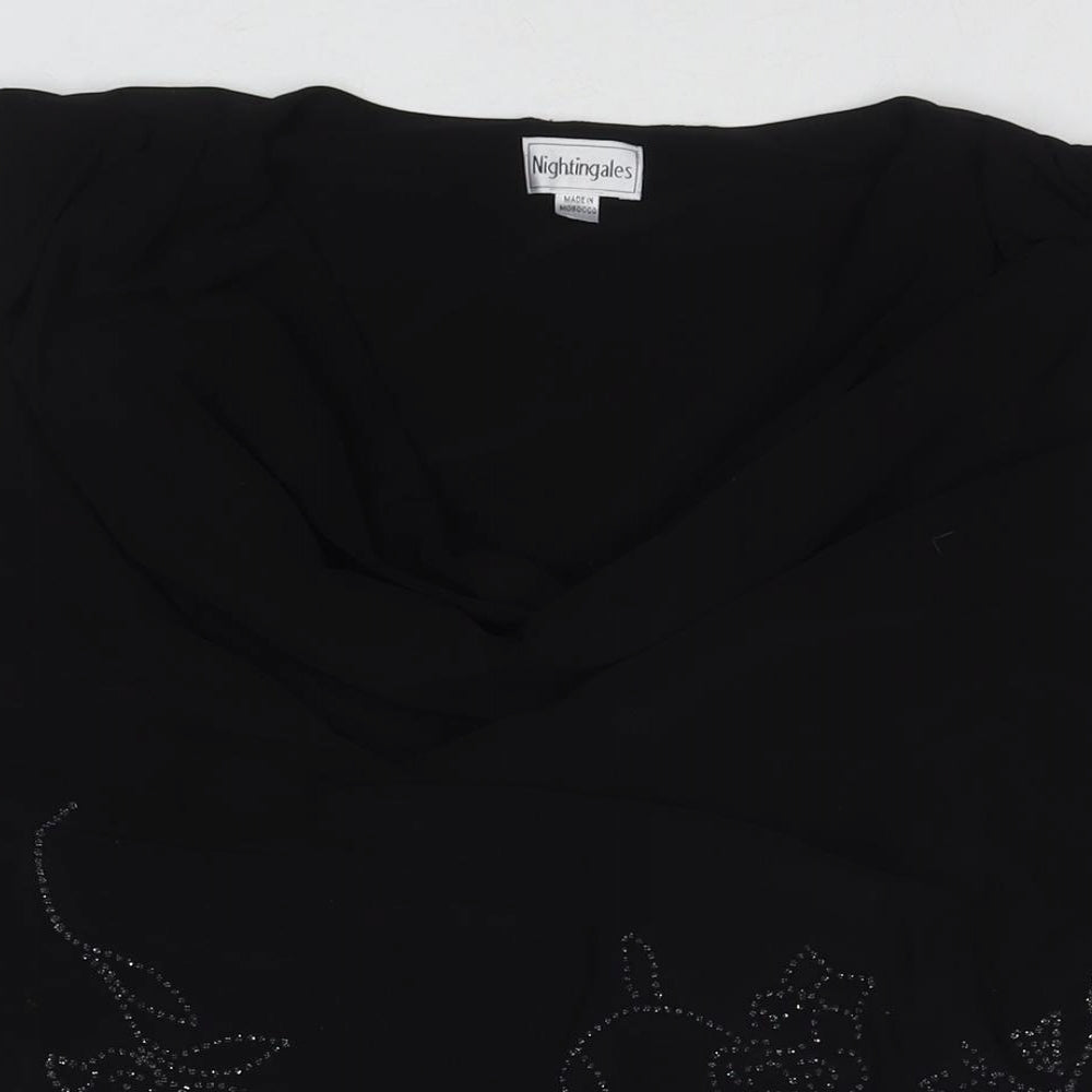 Womens UK Size 30 Nightingales Black Basic Tank