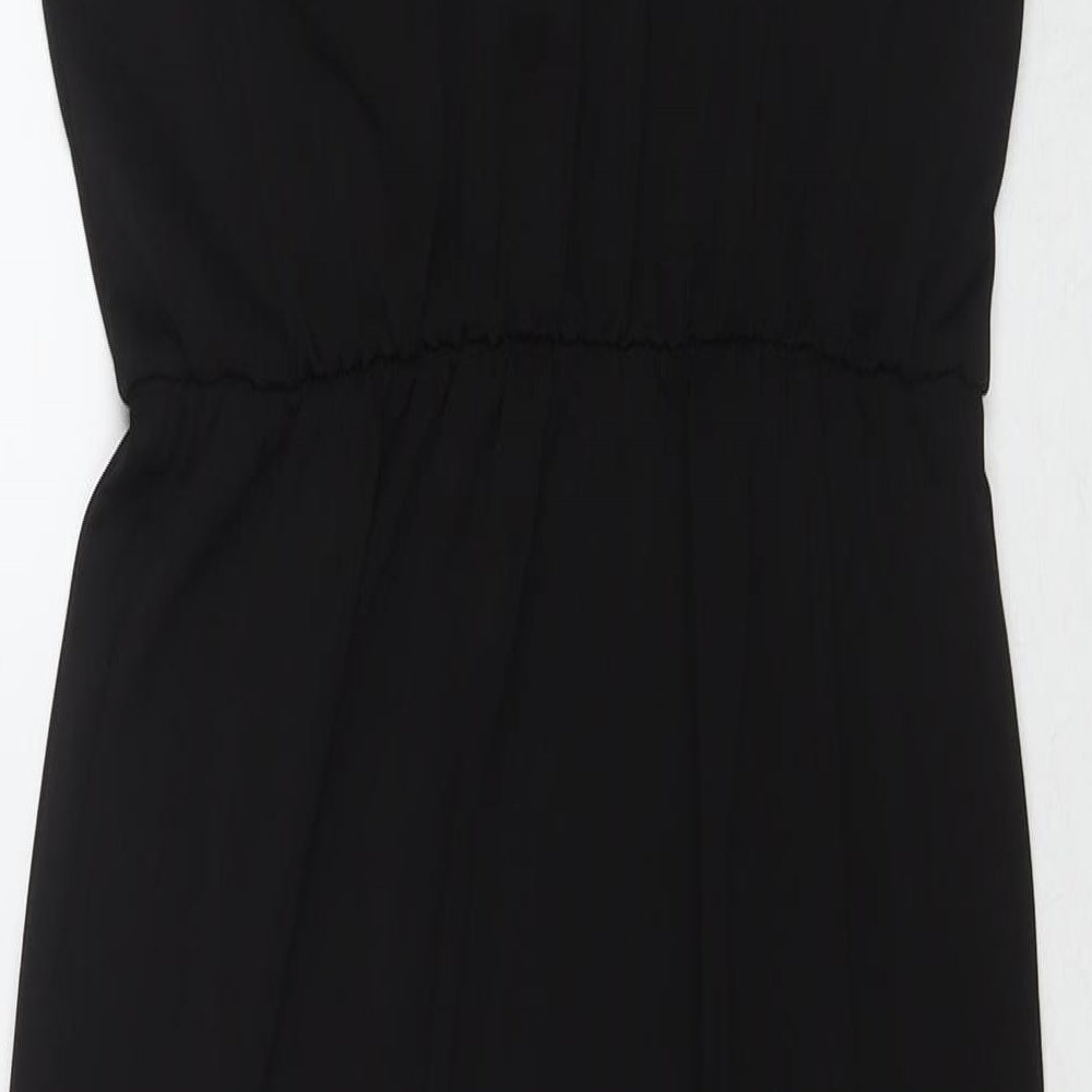 Divided by H&M Womens Black Polyester Maxi Size S V-Neck Pullover