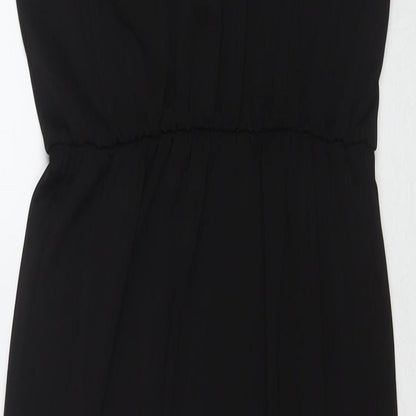 Divided by H&M Womens Black Polyester Maxi Size S V-Neck Pullover