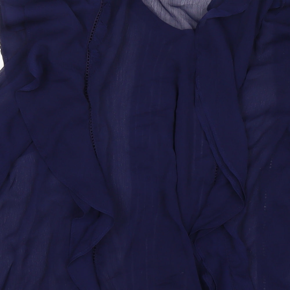 Womens UK Size 18 NEXT Blue Basic Button-Up