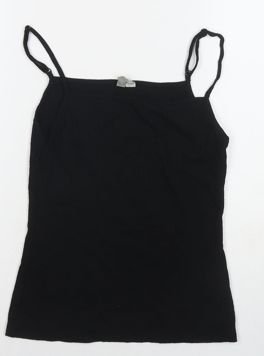 Womens UK Size 6 ASOS Black Basic Tank