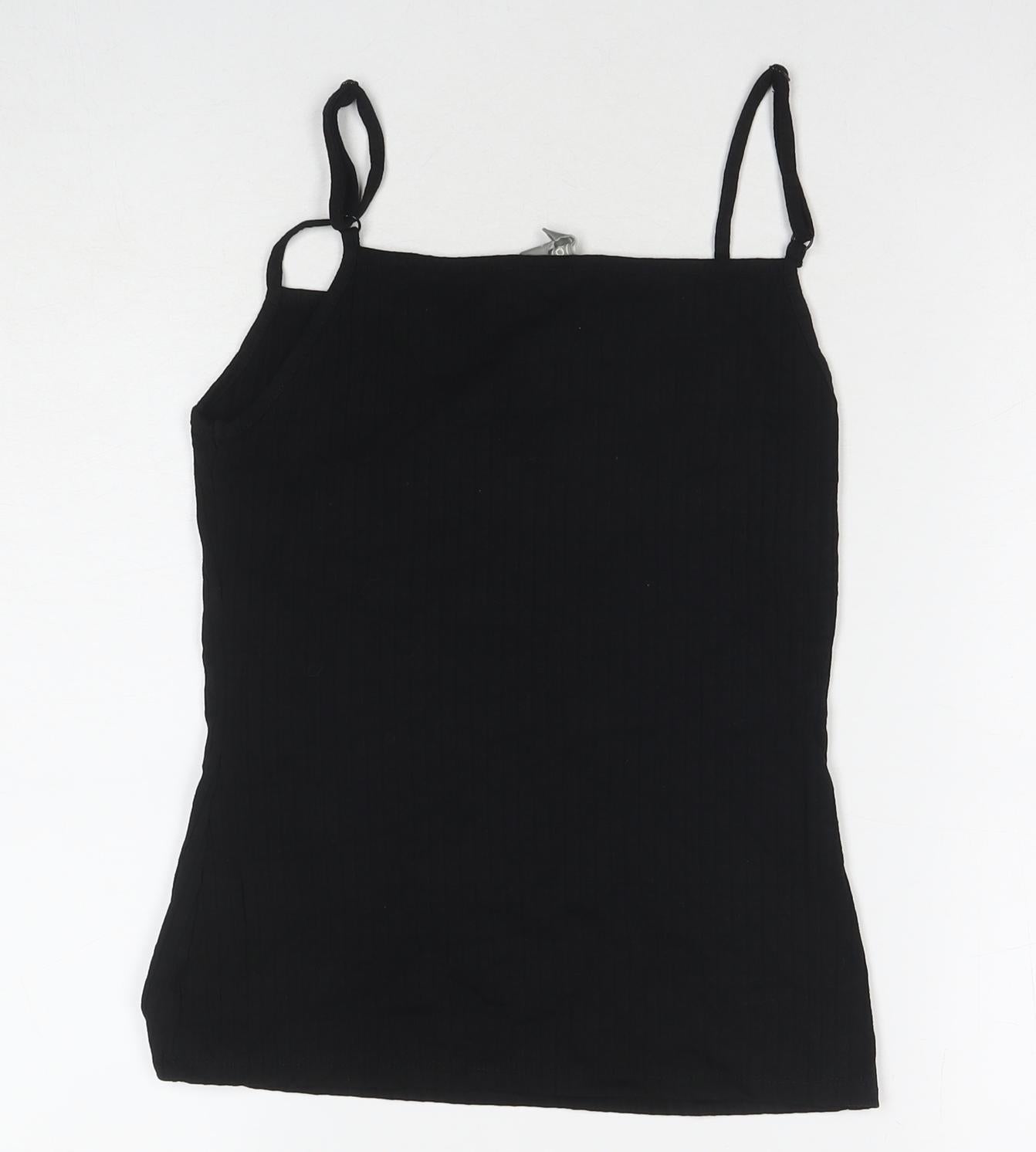 Womens UK Size 6 ASOS Black Basic Tank