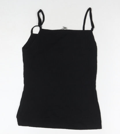 Womens UK Size 6 ASOS Black Basic Tank