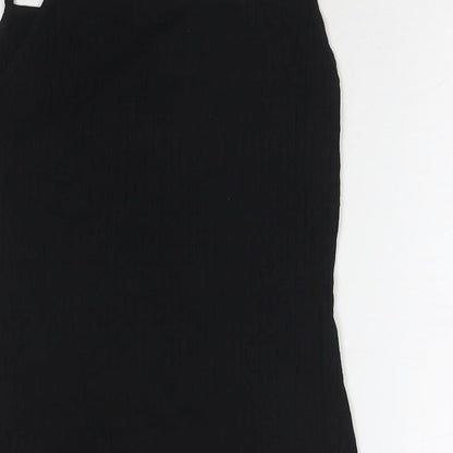 Womens UK Size 6 ASOS Black Basic Tank