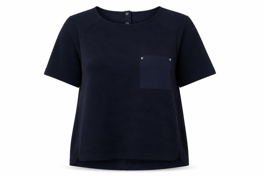Womens UK Size 14 Per Una Blue Basic T-Shirt