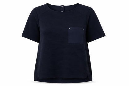Womens UK Size 14 Per Una Blue Basic T-Shirt