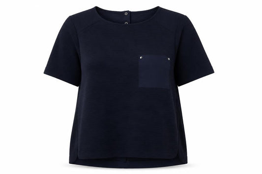 Womens UK Size 14 Per Una Blue Basic T-Shirt