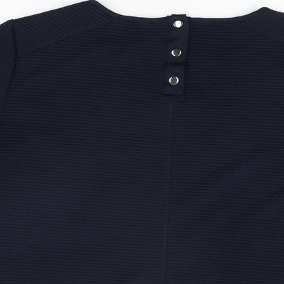 Womens UK Size 14 Per Una Blue Basic T-Shirt