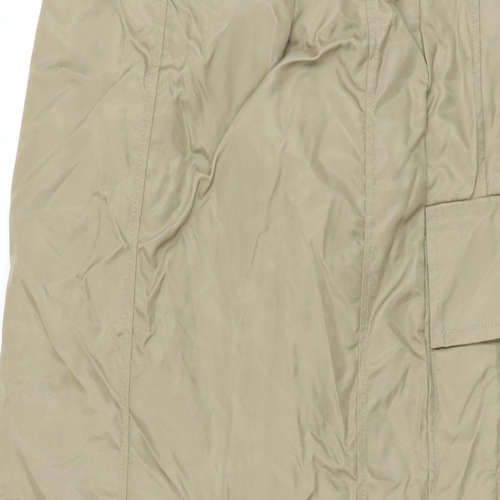 PRETTYLITTLETHING Womens Brown Polyester Straight & Pencil Skirt Size 8 Zip