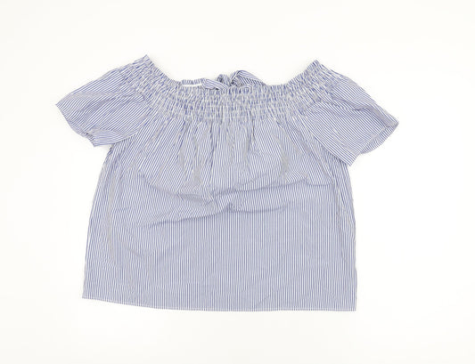 Womens UK Size 14 Dorothy Perkins Blue Basic T-Shirt