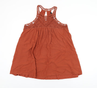 Womens UK Size 14 NEXT Brown Basic T-Shirt