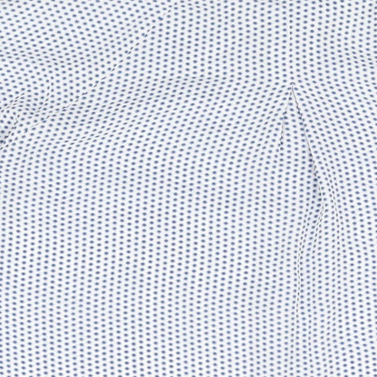 Lila Rose Womens White Geometric Polyester Basic Button-Up Size M Collared