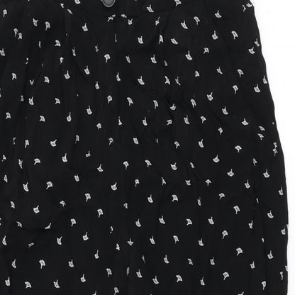 Womens UK Size S Cooperative Regular Fit  Black Trousers