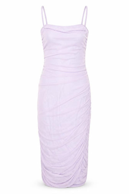 PRETTYLITTLETHING Womens Purple Polyester Bodycon Size 12 Square Neck Pullover
