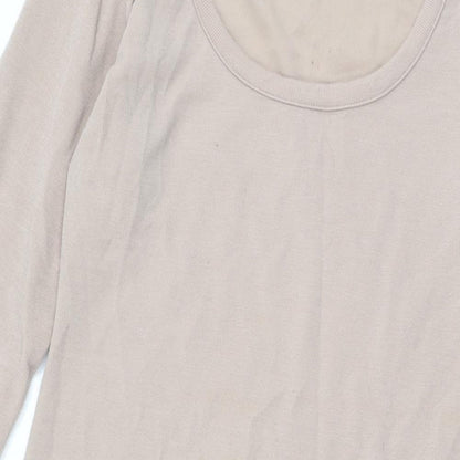 New Look Womens Beige Polyester Shift Size 18 Scoop Neck Pullover