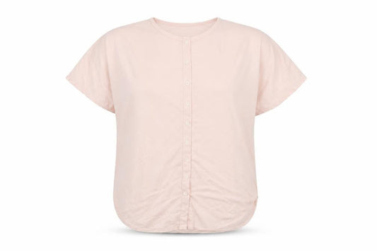 Womens UK Size 10 Yessica Pink Basic Button-Up