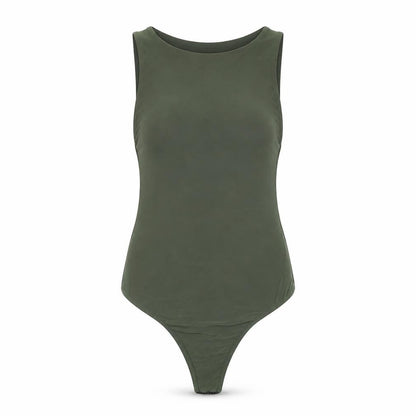 Womens UK Size 6 Missguided One-Piece Green Bodysuit