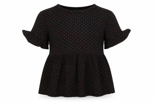 Womens UK Size 8 New Look Black Basic T-Shirt