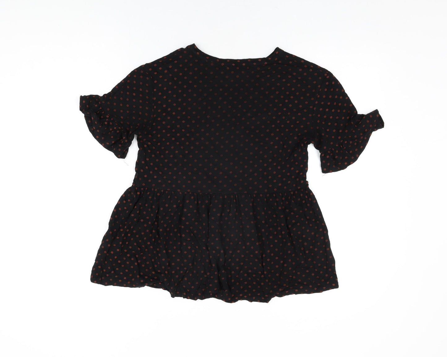 Womens UK Size 8 New Look Black Basic T-Shirt