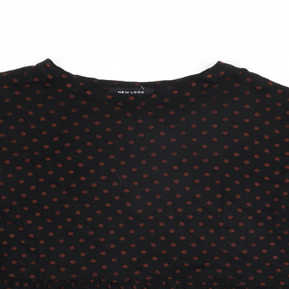 Womens UK Size 8 New Look Black Basic T-Shirt