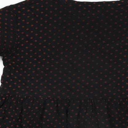 Womens UK Size 8 New Look Black Basic T-Shirt