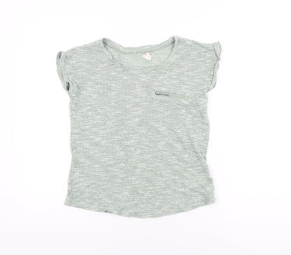 Womens UK Size 12 New Look Green Basic T-Shirt