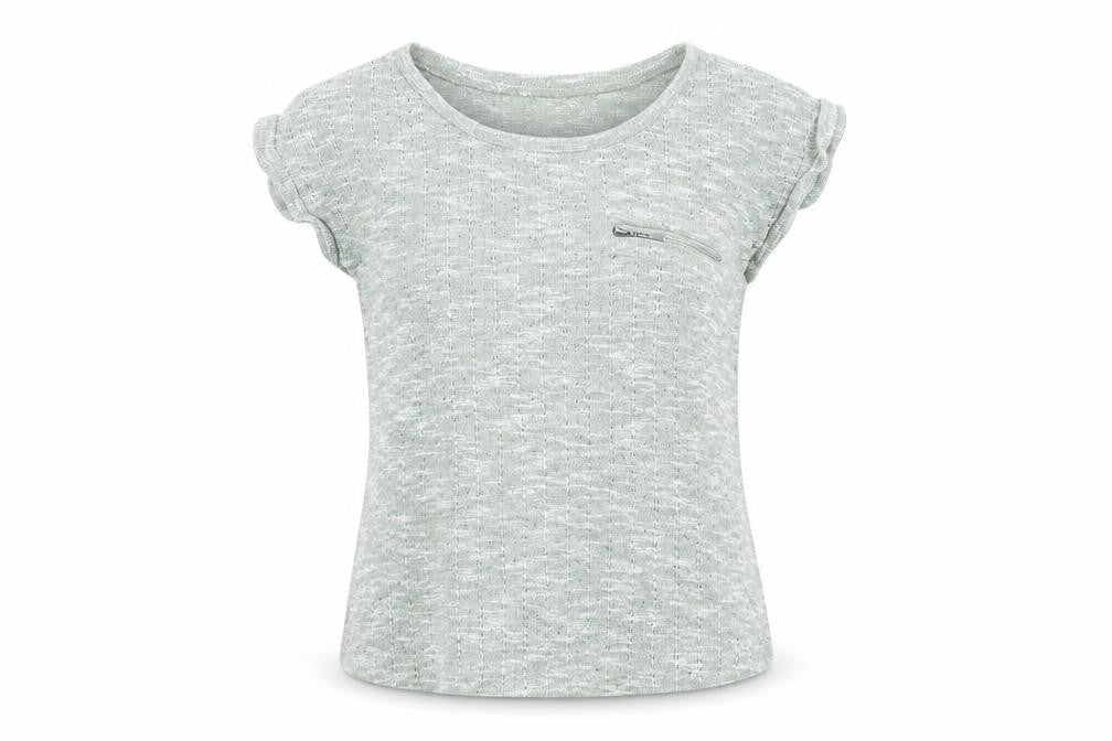 Womens UK Size 12 New Look Green Basic T-Shirt