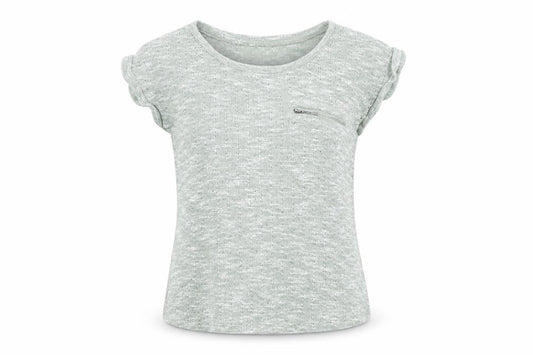 Womens UK Size 12 New Look Green Basic T-Shirt