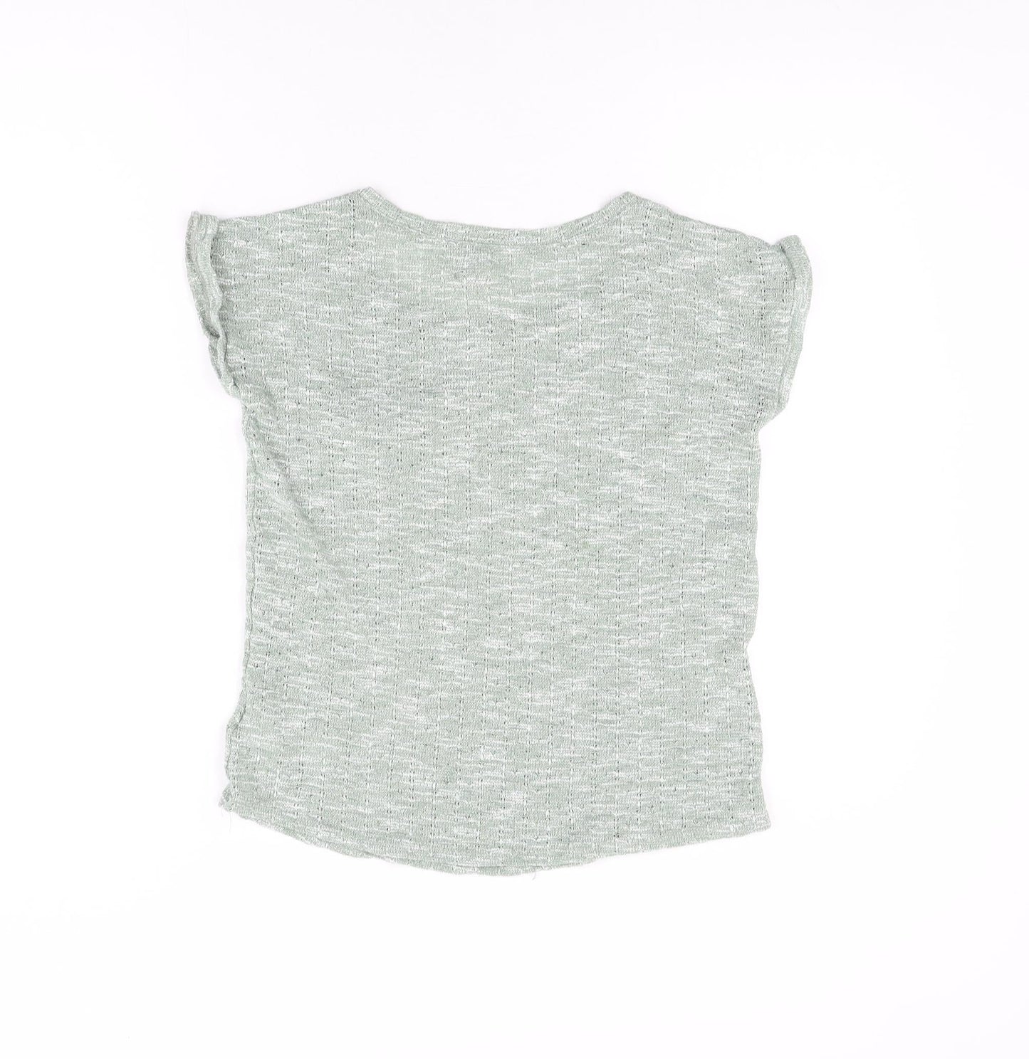 Womens UK Size 12 New Look Green Basic T-Shirt