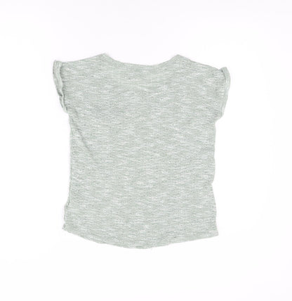 Womens UK Size 12 New Look Green Basic T-Shirt