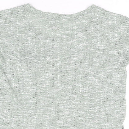 Womens UK Size 12 New Look Green Basic T-Shirt