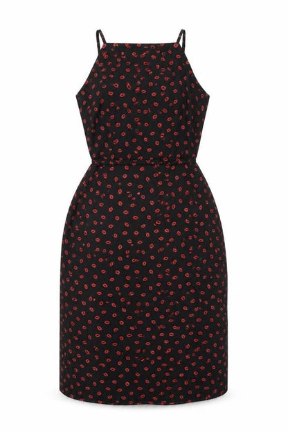 Oasis Womens Black Geometric Polyester Shift Size 10 Square Neck Zip