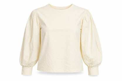 Womens UK Size 6 River Island Ivory Basic T-Shirt