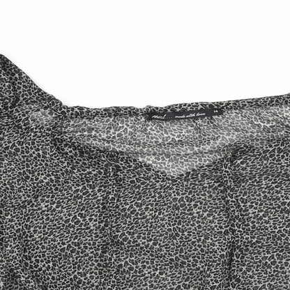 Womens UK Size 14 NEXT Black Basic Blouse