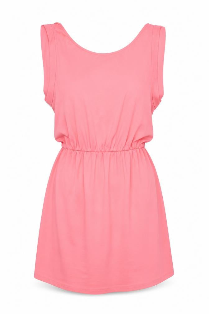 H&M Womens Pink Polyester Mini Size 14 Round Neck Pullover