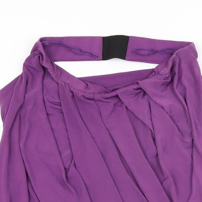 Womens UK Size 10 ASOS Purple Basic T-Shirt