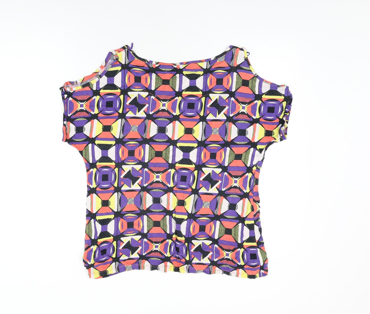 Womens UK Size 14 NEXT Multicoloured Basic T-Shirt