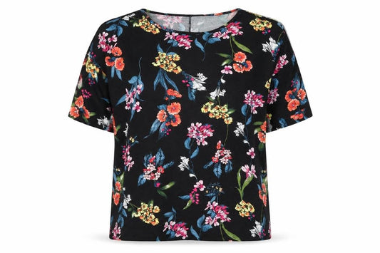 Womens UK Size 18 Capsule Black Basic T-Shirt