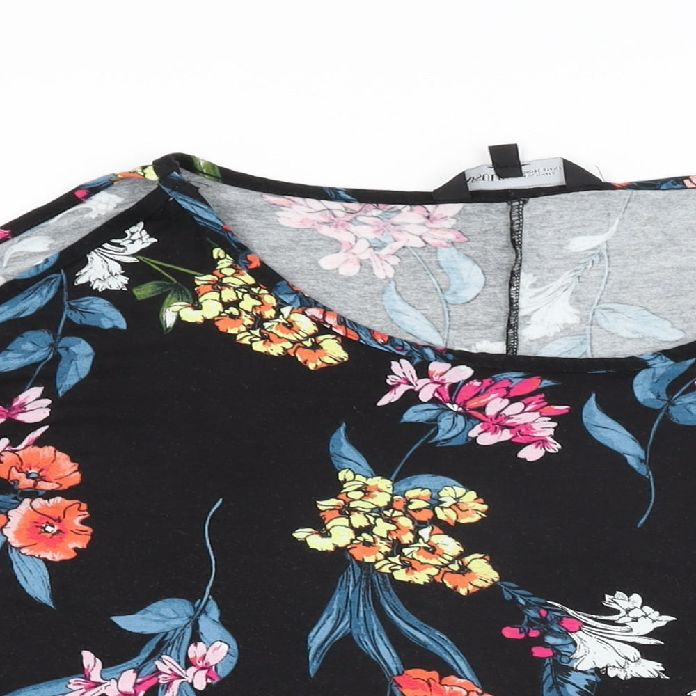 Womens UK Size 18 Capsule Black Basic T-Shirt