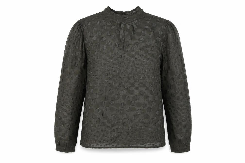 Womens UK Size L Saint Tropez Grey Basic Blouse