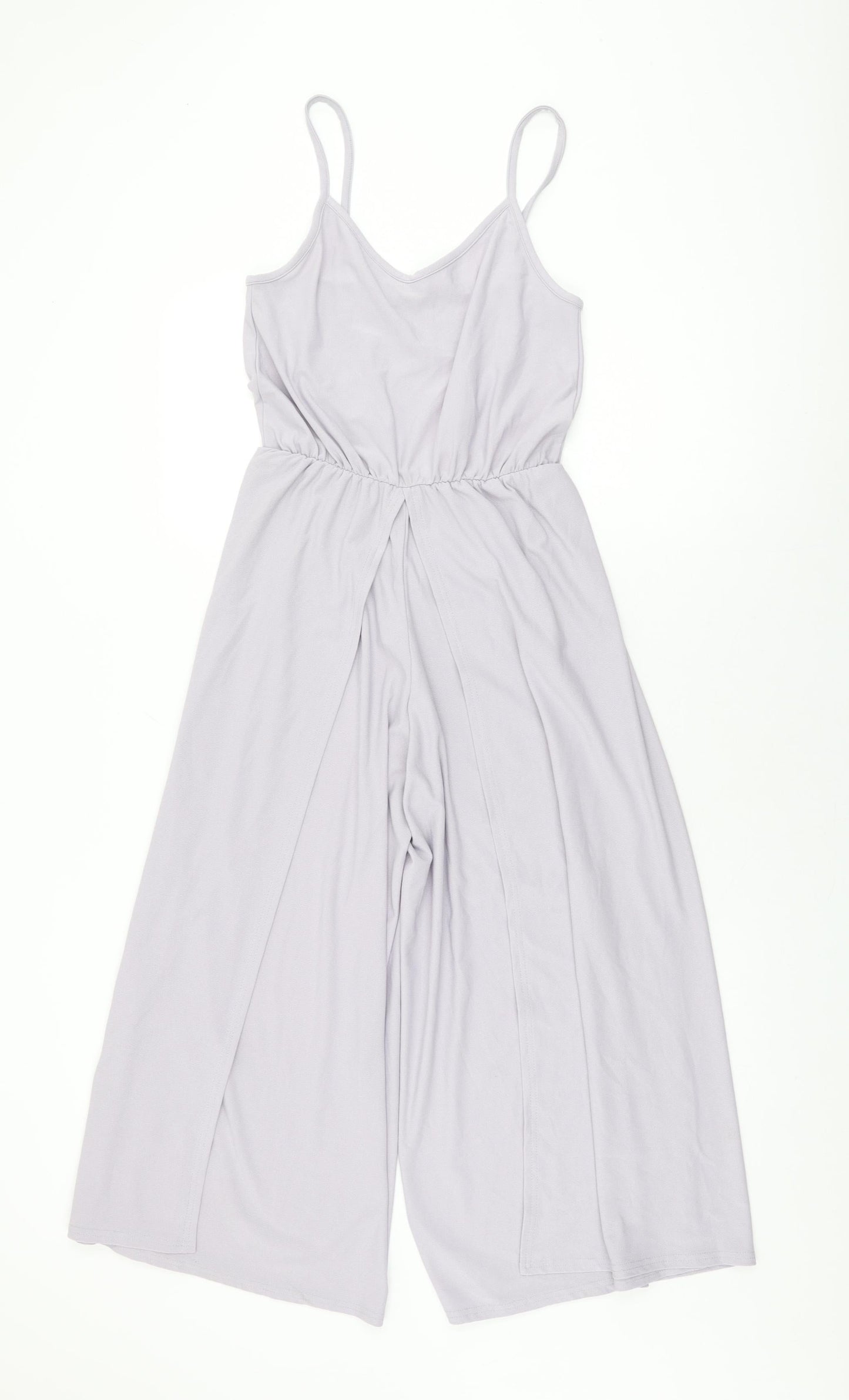 Boohoo Womens Purple Polyester Jumpsuit One-Piece Size 8 L24 in Pullover