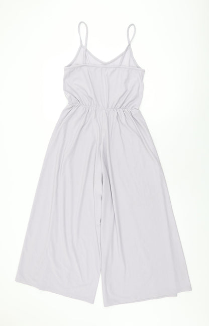 Boohoo Womens Purple Polyester Jumpsuit One-Piece Size 8 L24 in Pullover