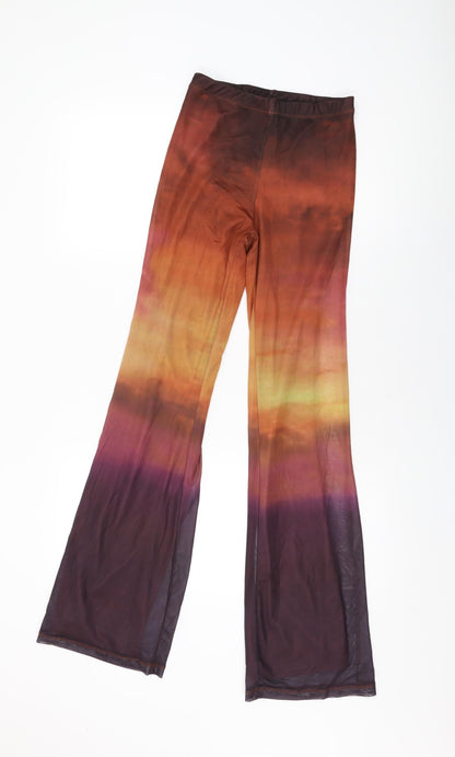 Womens UK Size XS Motel Regular Fit  Orange Trousers