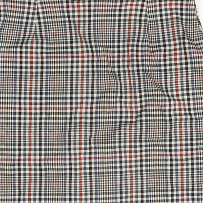 New Look Womens Multicoloured Geometric Polyester Mini Skirt Size 10 Zip