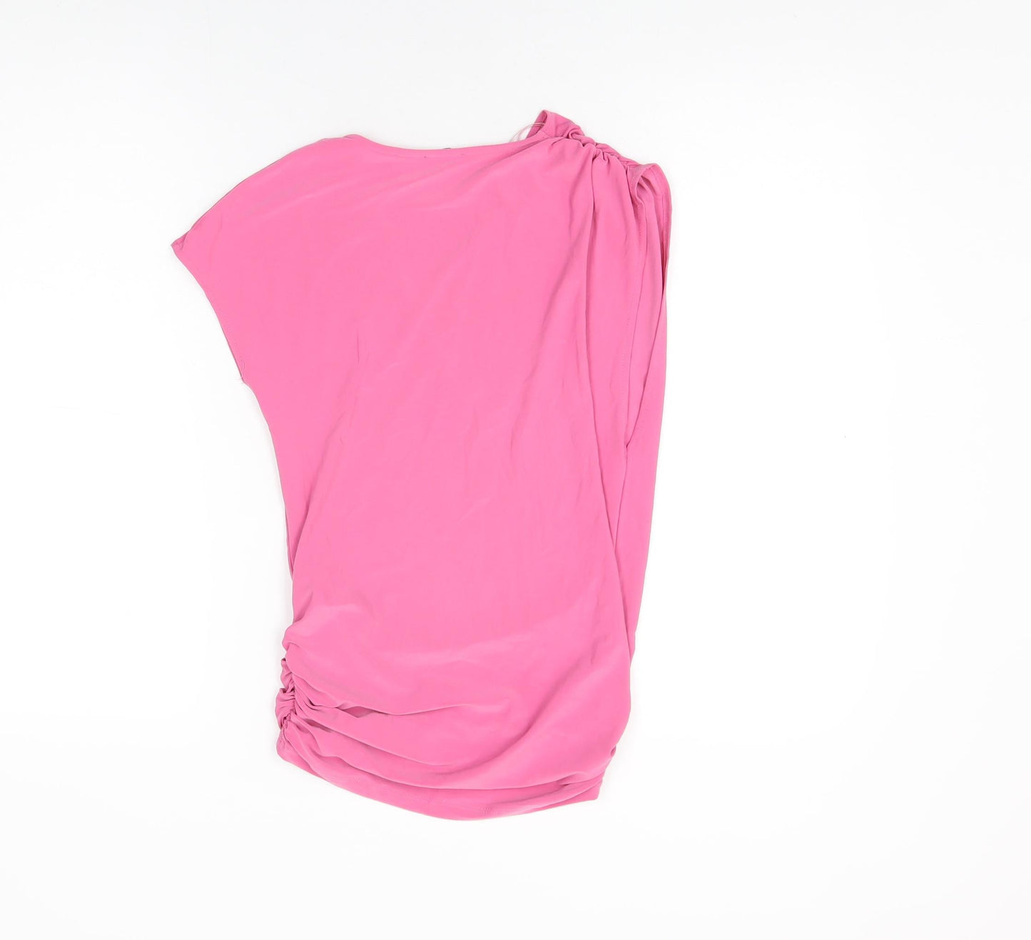 Womens UK Size S Zara Pink Wrap T-Shirt