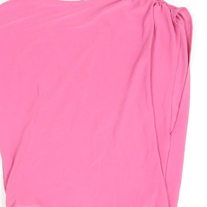 Womens UK Size S Zara Pink Wrap T-Shirt