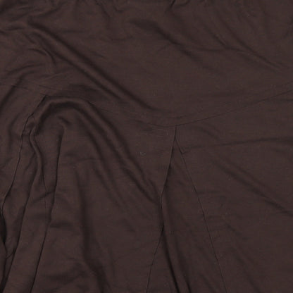 Damart Womens Brown Polyester A-Line Skirt Size 12