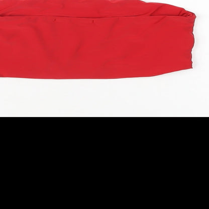 Womens UK Size 8 PRETTYLITTLETHING Red Basic T-Shirt
