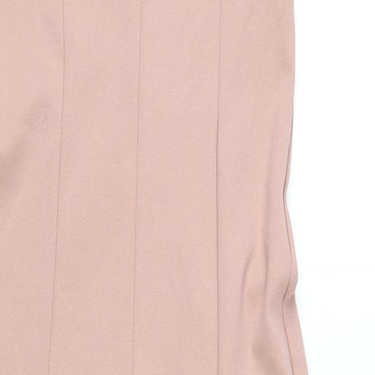 Boohoo Womens Pink Polyester Jumpsuit One-Piece Size 12 L31 in Pullover