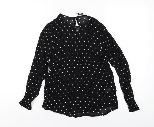 Womens UK Size 10 Witchery Black Basic T-Shirt